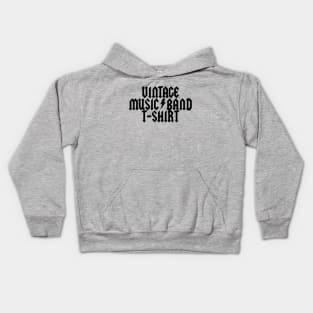 Vintage Music Band Tee Parody Kids Hoodie